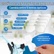 🔍 LUPA DE CABEZA CON LUZ LED Y 5 LENTES INTERCAMBIABLES - YOCTOSUN (NUEVA) - Img 57702761