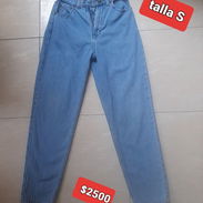 Jean ancho talla S de tela de mujer - Img 58239146