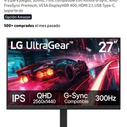 Monitor de juegos LG UltraGear de 27 pulgadas (detalles en descripción) - Img 56130010