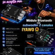 🔥🔊 ¡CONVIERTE CUALQUIER ESPACIO EN UNA FIESTA! 🔊🔥 🎶 MÓDULO BLUETOOTH 5.0 CON SUBWOOFER – 2 CANALES 🎶 💥 50W × 2 de - Img 57101184
