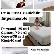 ‼️Protectores de Colchón‼️Impermeables 💦(A prueba de líquido) 😁 - Img 54704351