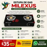 COCINA DE GAS MILEXUS DE 2 QUEMADORES. Dos Hornillas. - Img 56796928