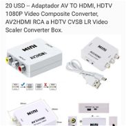 Adaptador AV TO HDMI HDTV 1080P Video Composite Converter AV2HDMI RCA a HDTV CVSB Video Scaler Converter Box - Img 45644957