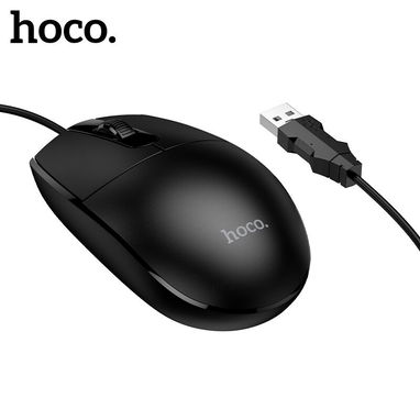 Mouse con Cable GM50  HOCO League USB para Negocios y Oficina - 3/4