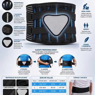 Faja lumbar. Tallas M, L, XL, XXL - Img 124007792