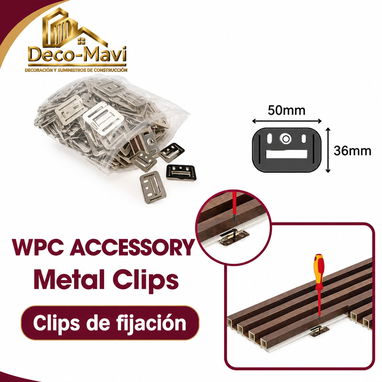 Clips de fijación para PVC , wpc - 2/3