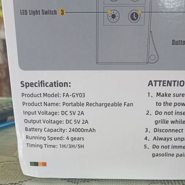 Ventiladores recargables de 24000mah de batería - Img 122846863