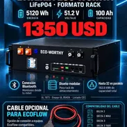Batería Ecoworthy 51.2Vx100Ah + cable 30 dias de garantía - Img 57710698