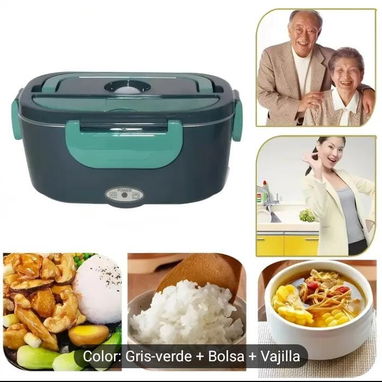 Lonchera eléctrica térmica con plato plástico - 2/4