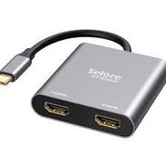 Mensajería Disponible Adaptador USB-C a Dual HDMI Selore&S-Global (4K@60Hz) - Img 57598826