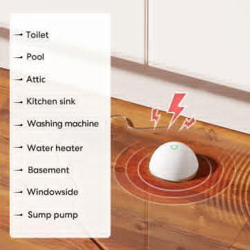 Detector inteligente de fugas de agua, sensor de agua WiFi compatible con Apple HomeKit, SmartThings, IP67 impermeable c - Img 123465499