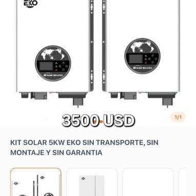 KIT SOLAR 5KW con y sin montaje ($3500 y $4200) - Img 122334908