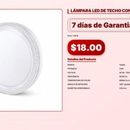 LÁMPARA LED DE TECHO CON BASE GIRATORIA . - Img 56933336