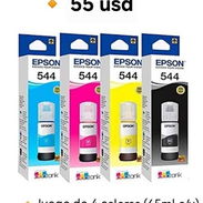 🔸 Juego de tinta EPSON 544 🔹 ORIGINAL 🔸 4 colores (65ml c/u) - Img 54456453