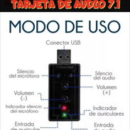 Tarjeta de Audio//Adaptador de Sonido - Img 44302349