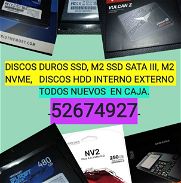 52674927<>DISCOS SSD SÓLIDO NUEVOS SELLADO _DISCOS M2 y Ultra M2. DISCOS EXTERNOS e INTERNO. - Img 43291768