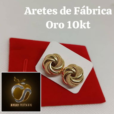 Variedad de modelos de aretes de oro 10k - Img 123679950