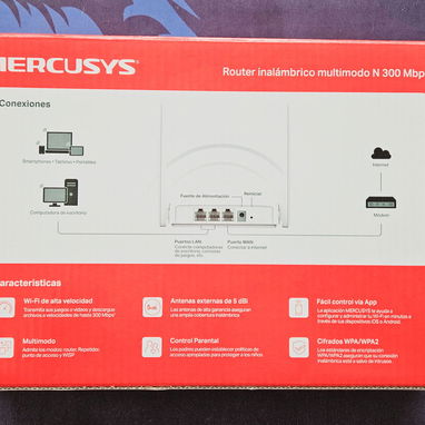 Router Mercusys N 300Mbps 2 LAN + 1 WAN somos de La Coronela La Lisa Tenemos Mensajería Adicional - 7/7