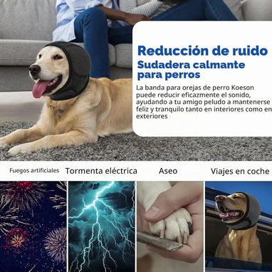 Protector de orejas para Perros / talla M-L - 4/5