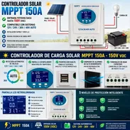 CONTROLADOR REGULADOR MPPT 150A PROFESIONAL MULTISISTEMA - Img 56733574