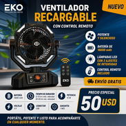 Ventilador f6 recargable marca eko - Img 58051471