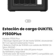Estación de carga OUKITEL P1500Plus. 13 puertos de salida: 4×AC, 2×USB-C, 4×USB-A, 2×DC, 1×puerto para automóvil - Img 54676561