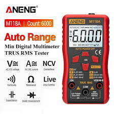 Multímetro Digital Automático ANENG M118A True RMS - 3/8