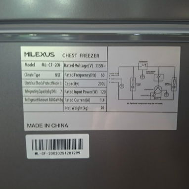Nevera Milexus de 7 pies - 2/4