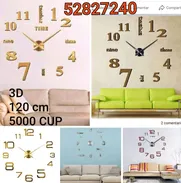 Relojes de Pared 3D  - 120cm - Img 49042373