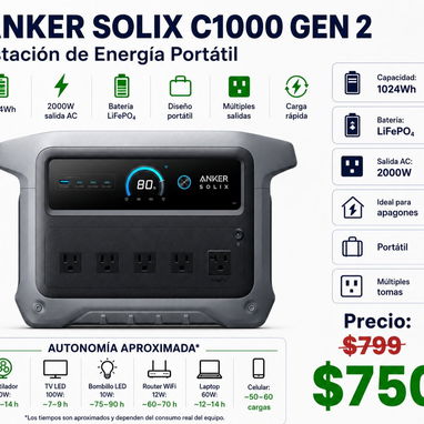Estación de Energía Portátil: Ecoflow  Delta 3 ultra plus - 2/3