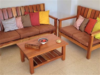 Atención, vendo un juego de muebles como nuevo, hecho con madera de buena calidad❗️❗️❗️☝🏻🤩 - Img 66956818