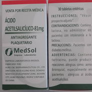 Aspirina 81 MG pomo de 30 tabletas Interesados al +5354547044 - Img 58228861
