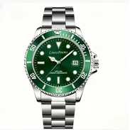 Reloj LouisPoems Green Submariner - Estilo Ejecutivo Deportivo | Con garantía | videojuegoshabana.com - Img 55700071