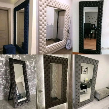 ♧♡\ ESPEJOS CON SU MARCO TAPIZADO. IDEALES PARA DECORAR SU HOGAR, O NEGOCIO. - 2/2