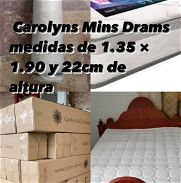 Colchones Cameros Carolyn Min's Dreams. Con medidas de 1.35 × 1.90 y 22cm de altura, cuentan con muelles reforzados - Img 45768978