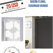 Aplique diseño Florar cuadrado Grande. Elegante y moderno. - Img 54020303