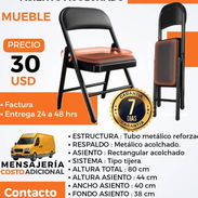 SILLA PLEGABLE CON ASIENTO ACOLCHONADO - Img 55555060