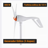 GENERADOR EÓLICO VEVOR 800W 12V TURBINA DE VIENTO 3 ASPAS CON CONTROLADOR MPPT KIT CON ANEMÓMETRO PARA CASA RV - Oferta - Img 58478840