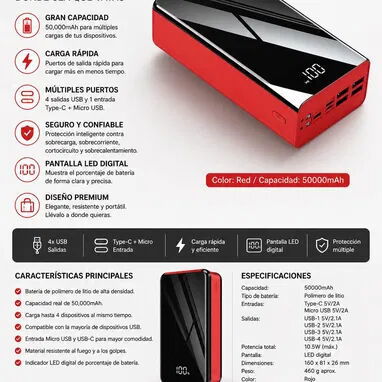 Power bank de 50000 mha - Img 128032225