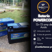 Batería Powercore 12V – 75Ah (Ácido) ✔️ Listas para usarse ✔️ Año de fabricación: 2025 ✔️ Alta capacidad y rendimiento c - Img 55783333