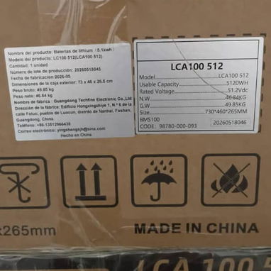 Batería LiFePO4  51.2V  100Ah - 2/2