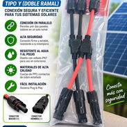 2 divisores MC4 Y, conector de panel solar fotovoltaico, núcleo de cobre, carcasa de plástico resistente a la intemperie - Img 57701360