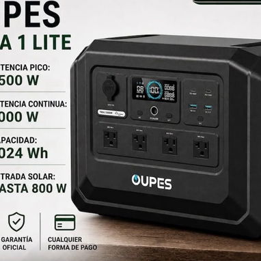 ESTACIONES OUPES: Ecodus 3600w 992wh $670/Mega 1 Lite 1024wh pico 4500w $790/y 2400w continuo $1200$ - 2/3