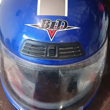 Casco integral azul - Img 123046039