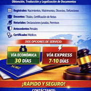 💥💥Obtención, legalización y apostilla de todo tipo de documentos💥💥 - Img 56765661