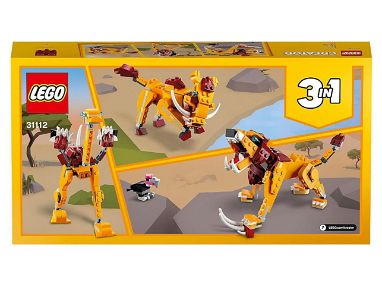 ⭕️ Juguetes Lego 31112 Original Juegos Lego 3 en 1 LEÓN AVESTRUZ JABALÍ Juguetes Lego NUEVO Mejores Juguetes Legos - Img main-image-42539164