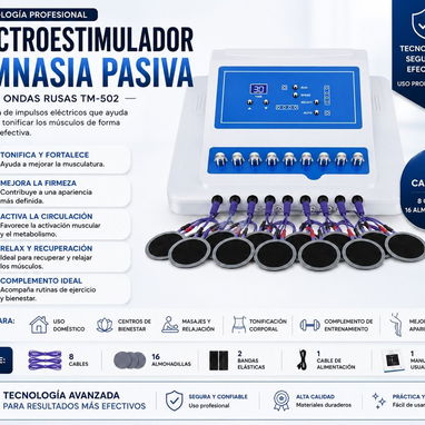 Gimnasia Pasiva 8 Canales-Equipamento Para Estética - Img 124582395