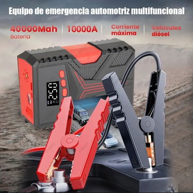 Arrancador de bateria y compresor portatil para neumaticos y otros - Img 122964084