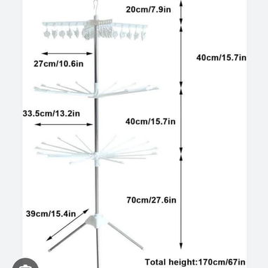 TENDEDERO PLEGABLE Y PORTÁTIL 🧺 (Yus) 38 USD - 2/3