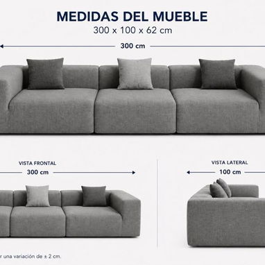 Sofá moderno comprimido. mensajería incluida - 2/2